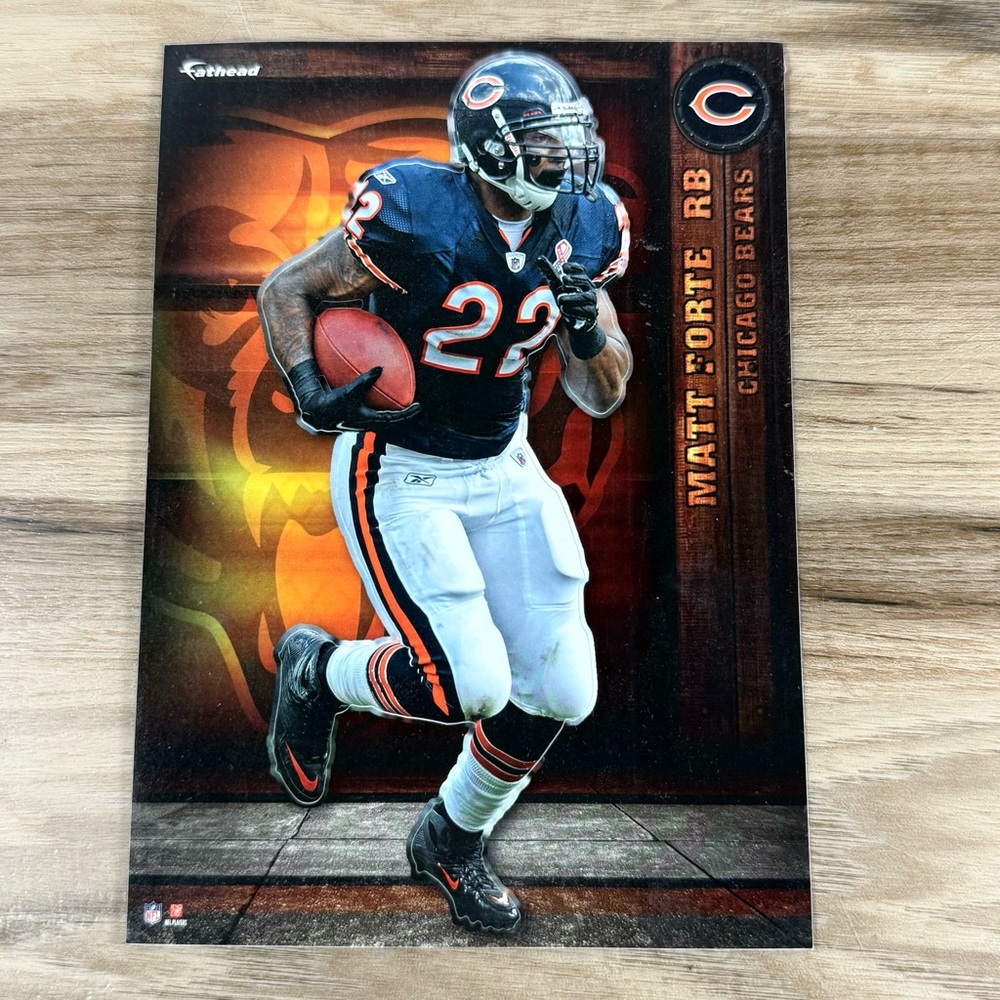 2012 Mini Fathead Tradeable Chicago Bears Matt Forte Brand New Unused